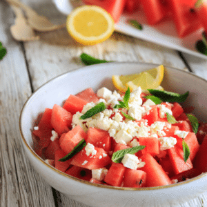 Wassermelonen-Feta-Salat