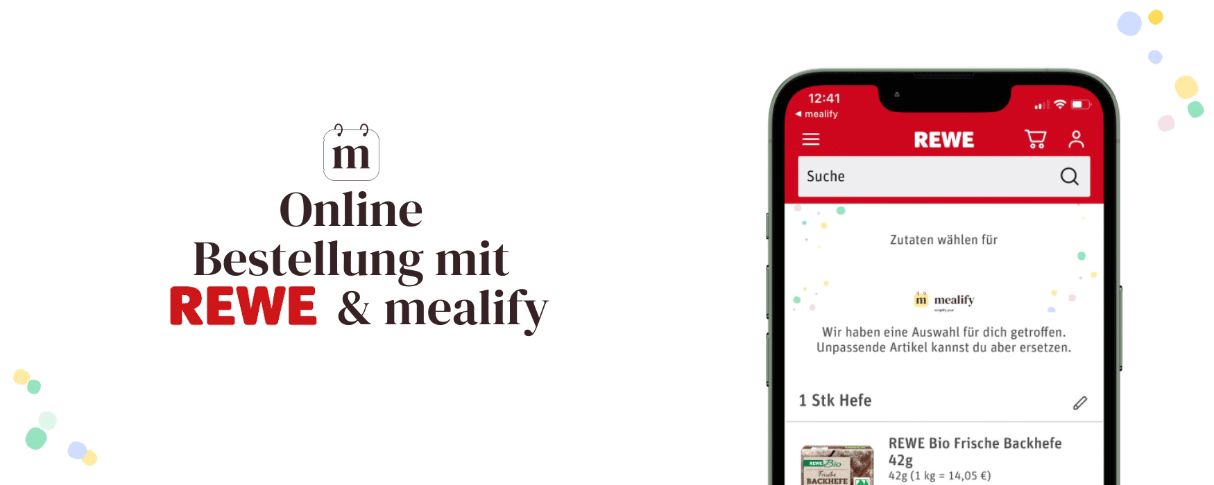 Online Bestellung mit mealify